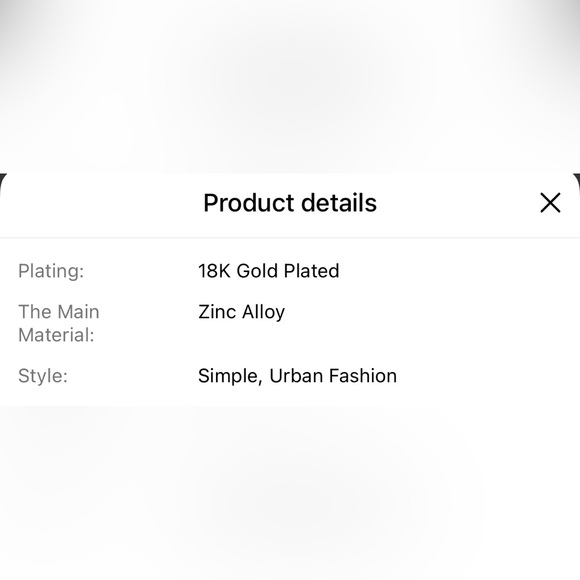 18k Plated ChainStyle Ring - Picture 4 of 4